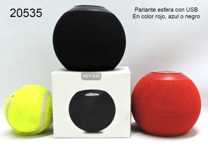 Imagen de PARLANTE ESFERA ROJO AZUL O NEGRO CON USB 3.24